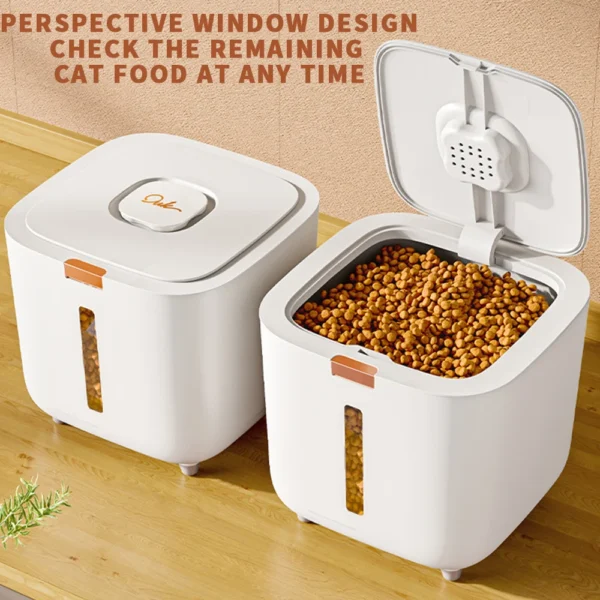 Large Pet Food Storage Barrel – Airtight, Moisture-Proof Container for Dog & Cat Food