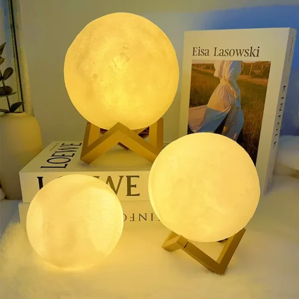 Galaxy Moon Lamp – LED Night Light for Bedroom & Gifts - Image 3