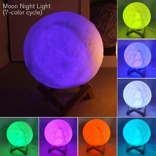 Galaxy Moon Lamp – LED Night Light for Bedroom & Gifts - Image 7