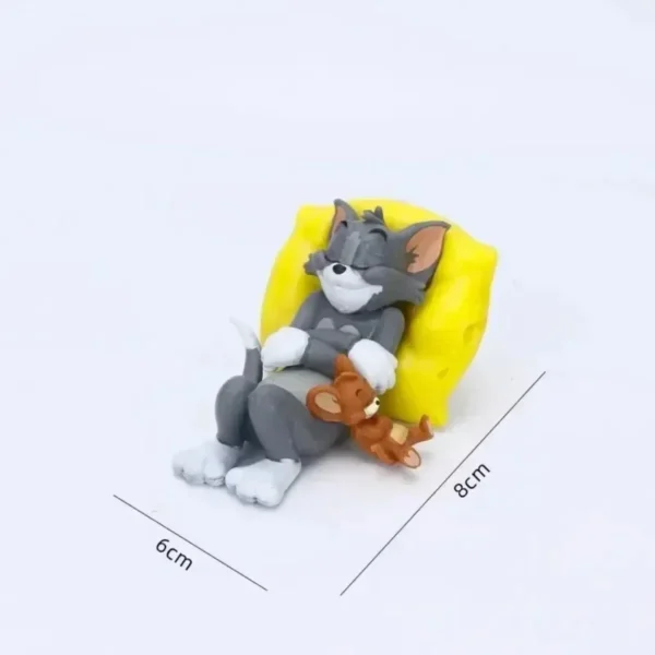 Tom & Jerry Cartoon Figurines – Cute Desk & Car Decoration Ornaments - Image 4