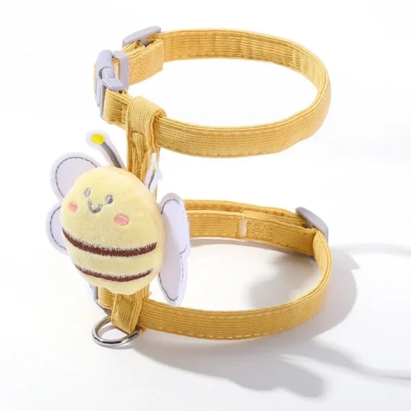 Cute Bee Pet Harness & Leash Set – Adjustable for Small Dogs & Cats - Image 5