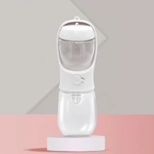 2-in-1 Portable Pet Water Bottle & Food Container for Dogs & Cats