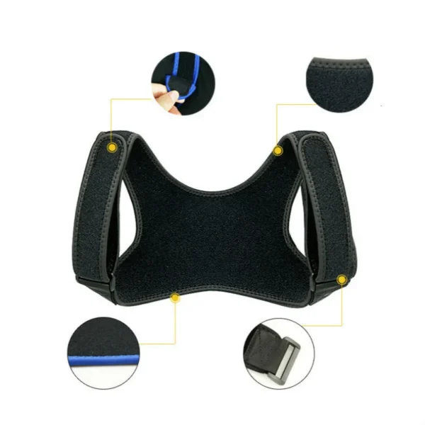 Invisible Adjustable Back Posture Corrector – Shoulder & Clavicle Support - Image 3