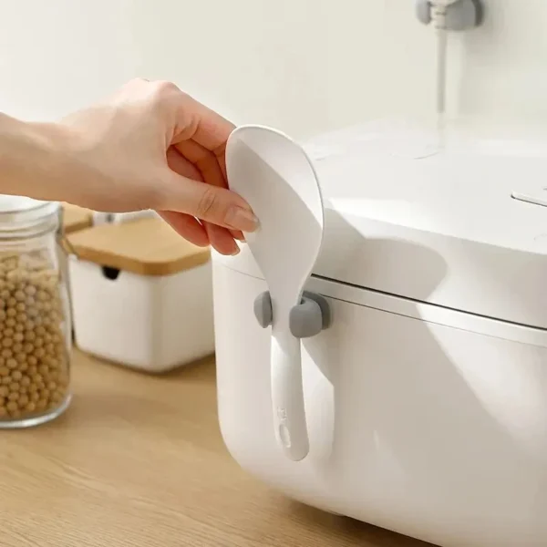Silicone Rice Spoon Holder – Wall-Mounted Kitchen Rack Shelf - Image 5