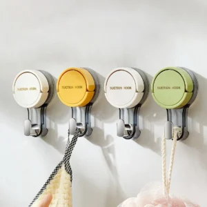 Reusable Suction Cup Hooks – Waterproof Bathroom & Towel Hanger
