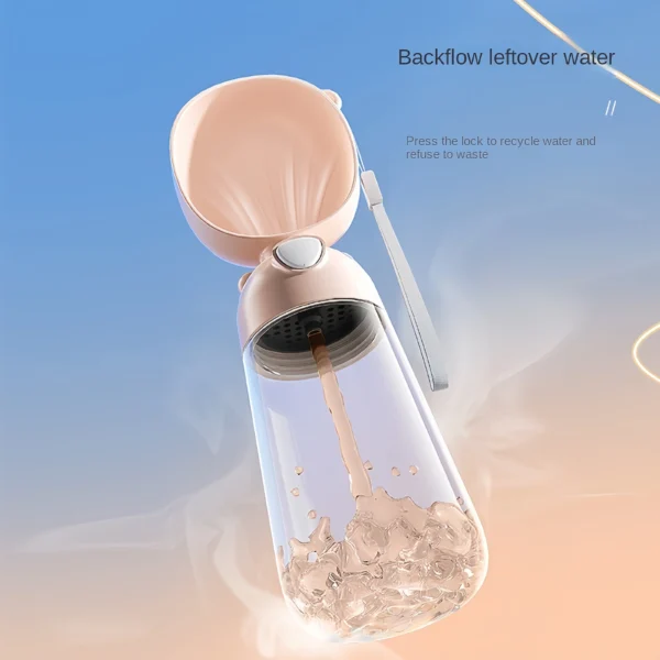 2-in-1 Portable Pet Water Bottle & Food Dispenser for Dogs & Cats – Travel Friendly - Image 5