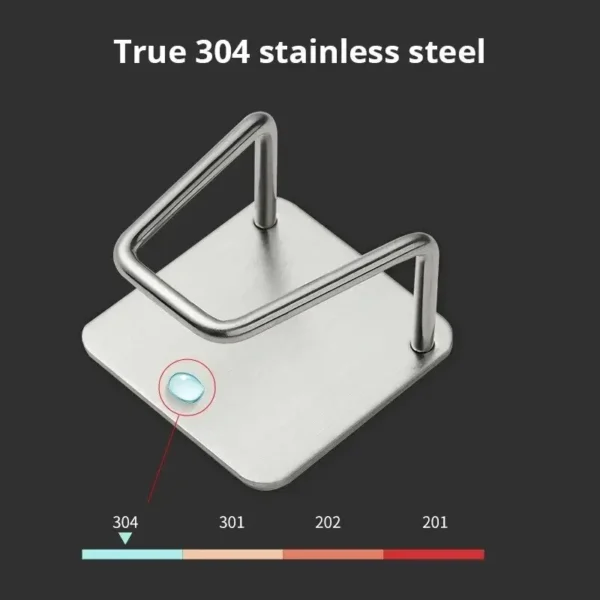 Stainless Steel Sink Sponge Holder – Wall-Mounted Kitchen Organizer - Image 6