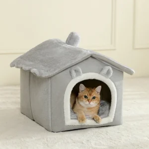 Foldable Washable Pet House – Cozy Sofa Bed for Small Dogs & Cats