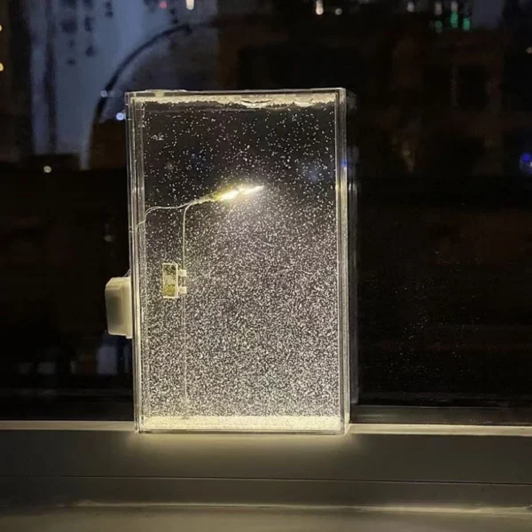 Handmade Snowy Night Light – Christmas Desk Lamp for Girls - Image 4