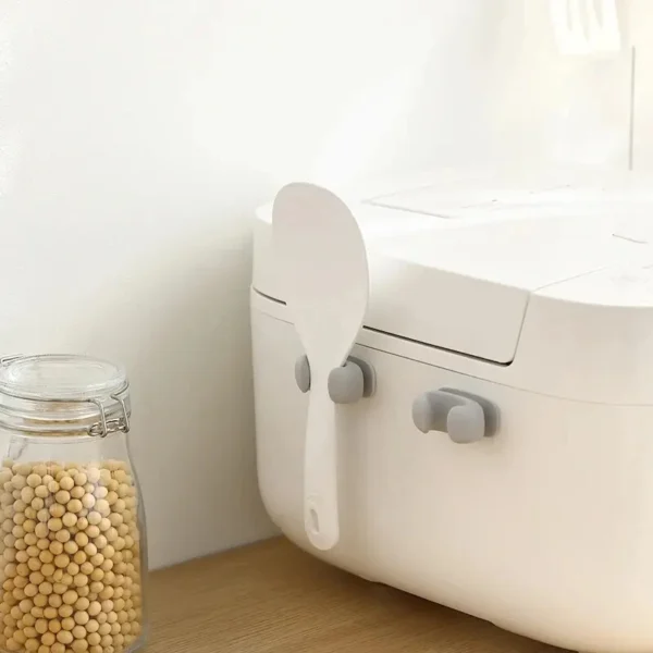 Silicone Rice Spoon Holder – Wall-Mounted Kitchen Rack Shelf - Image 3