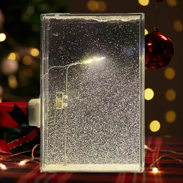 Handmade Snowy Night Light – Christmas Desk Lamp for Girls - Image 2