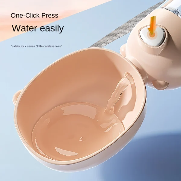 2-in-1 Portable Pet Water Bottle & Food Dispenser for Dogs & Cats – Travel Friendly - Image 6