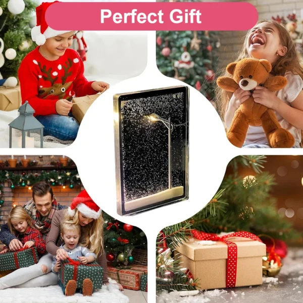 Handmade Snowy Night Light – Christmas Desk Lamp for Girls - Image 6