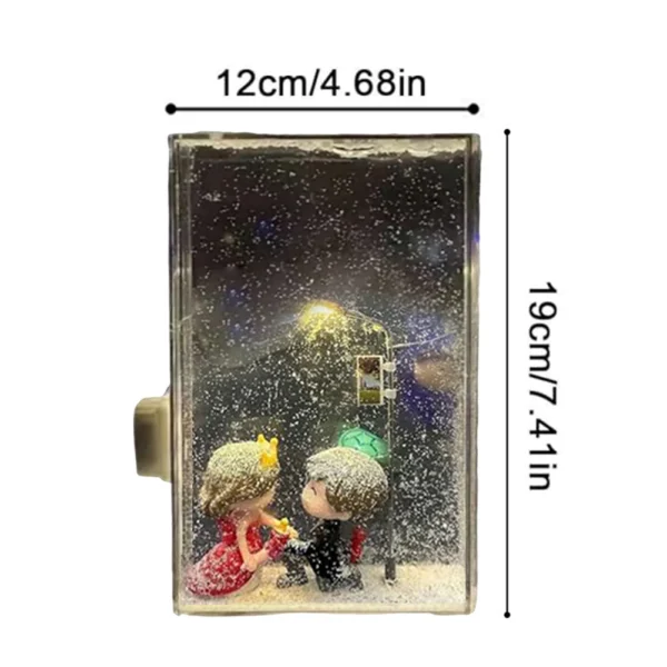 Handmade Snowy Night Light – Christmas Desk Lamp for Girls - Image 8