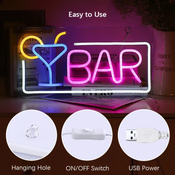 Beer Time Neon LED Sign – Bar, Kitchen & Wall Decor Light - Image 4