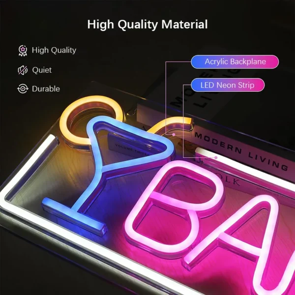 Beer Time Neon LED Sign – Bar, Kitchen & Wall Decor Light - Image 3