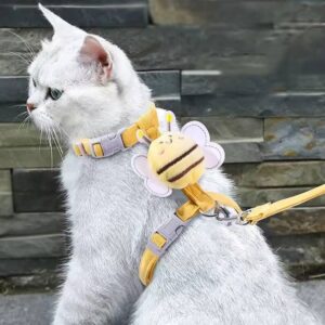 Cute Bee Pet Harness & Leash Set – Adjustable for Small Dogs & Cats